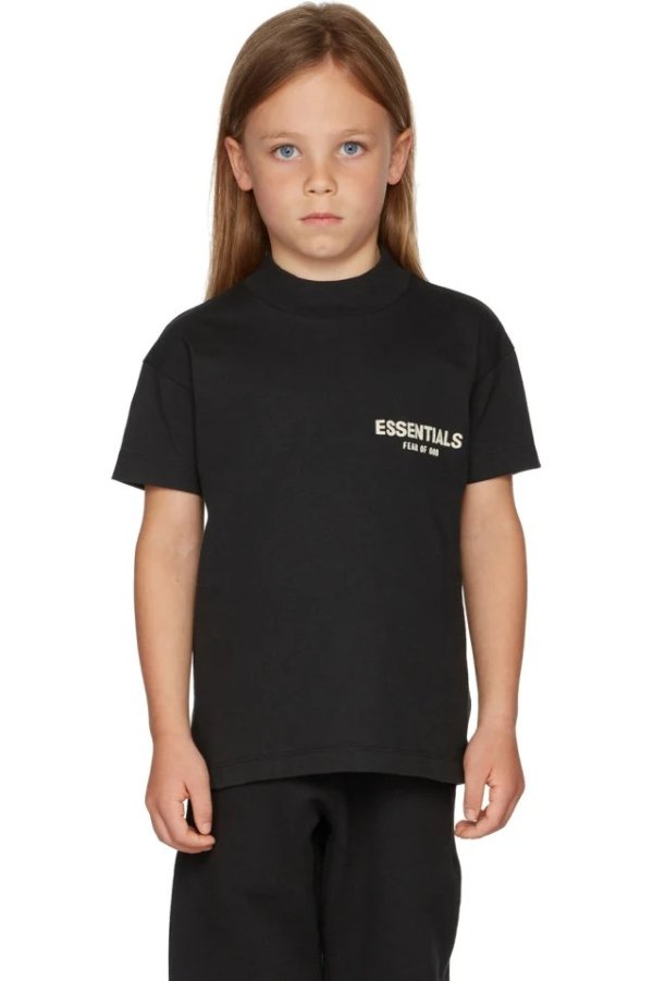 Kids Black Logo T-Shirt