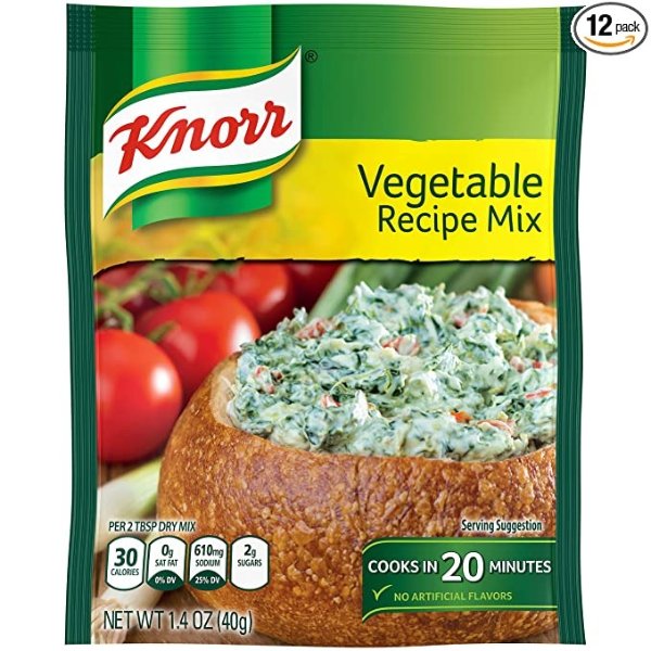 Knorr Recipe Mix, Vegetable, 1.4 oz (Pack Of 12)