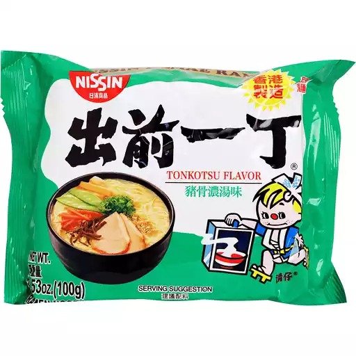 Nissin Demae Ramen Tonkotsu Artificial Pork Flavor Bag 3.5oz