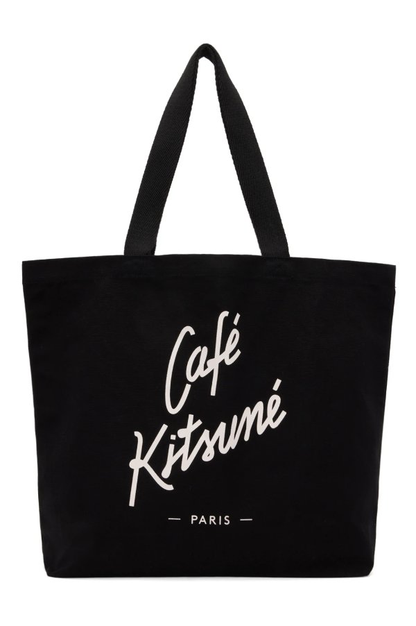 Black 'Cafe Kitsune' Tote