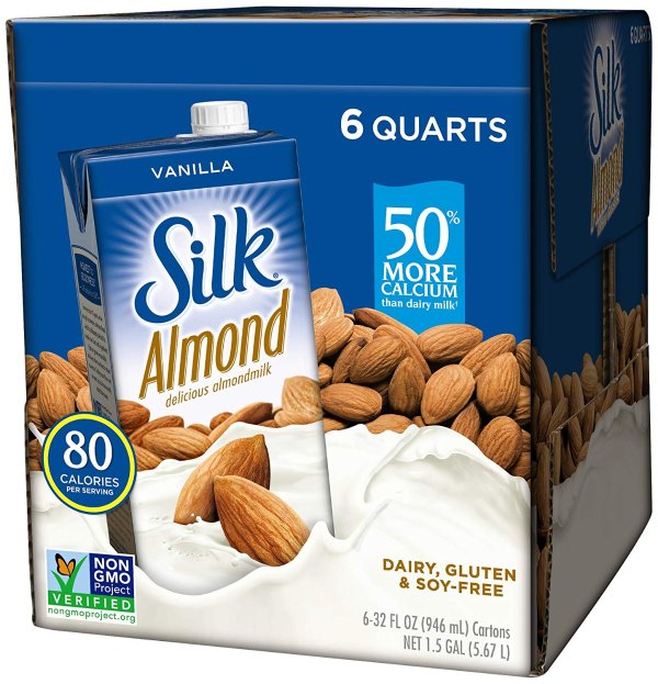 Vanilla Flavored Almond Milk 32oz (Pack of 6)