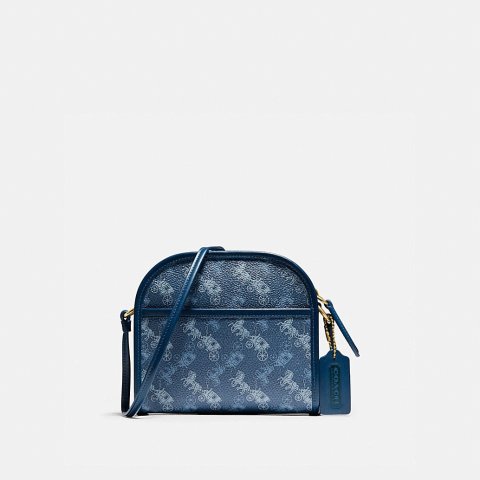 CoachZip Crossbody With Horse and Carriage Print