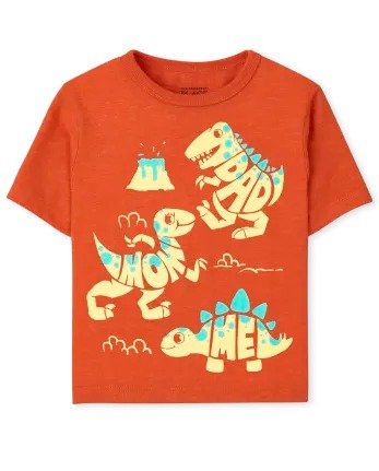 Baby And Toddler Boys Short Sleeve Dino Graphic Tee | The Children's Place - S/D SUNSTONE