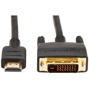 AmazonBasics DVI to HDMI Adapter Cable - 10 Feet