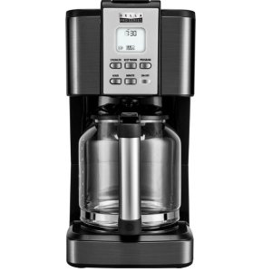Bella Pro 系列14杯容量咖啡机 黑色不锈钢款