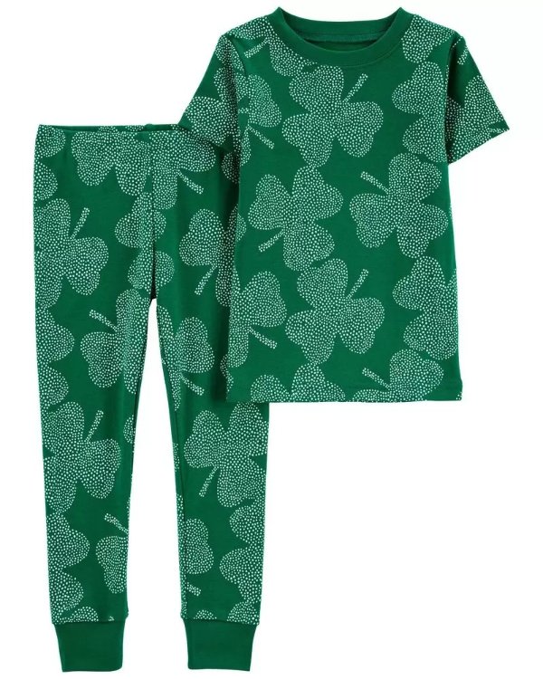 小童 2-Piece St. Patrick's Day 全棉睡衣套装