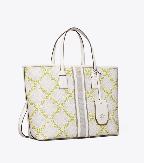 T Monogram Floral Vine Small Top-Zip Tote BagSession is about to end
