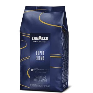 Lavazza Super Crema Whole Bean Coffee Blend, Medium Espresso Roast 2.2LB (Pack of 1)