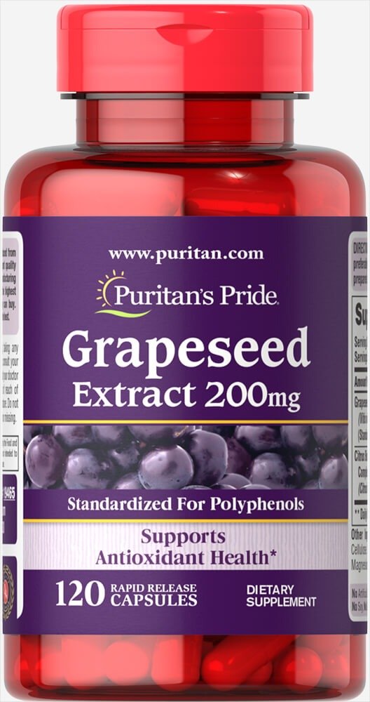 Grapeseed Extract 200 mg 120 Capsules | Semi-Annual Sale| Puritan's Pride