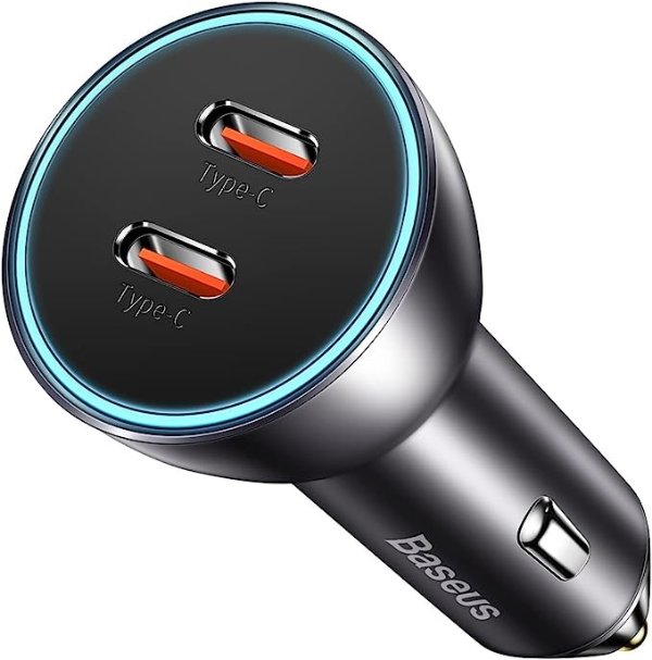 USB C Car Charger,60W Car Phone Charger PD 30W & PD 30W Dual Port Fast Car Charger Adapter Compatible with iPhone 14 13 12 11 Pro Max, Samsung Galaxy S22/21/20 Note20/10, Pixel, Steam Deck