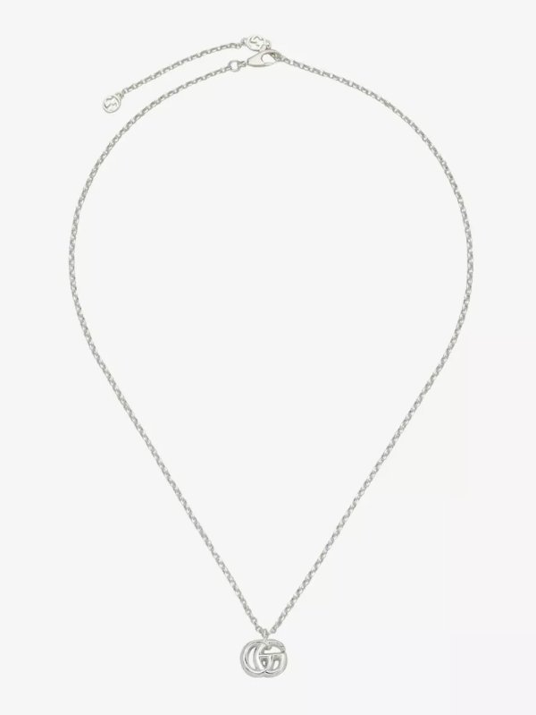 GG Marmont sterling silver pendant necklace