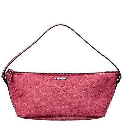 Pink GG Canvas Boat Shoulder Bag (Authentic Pre-Owned)