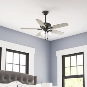 Hunter Belfield LED 48-in Noble Bronze LED Indoor Ceiling Fan