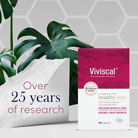 Viviscal 女性生物素护发片（1.5 个月用量）