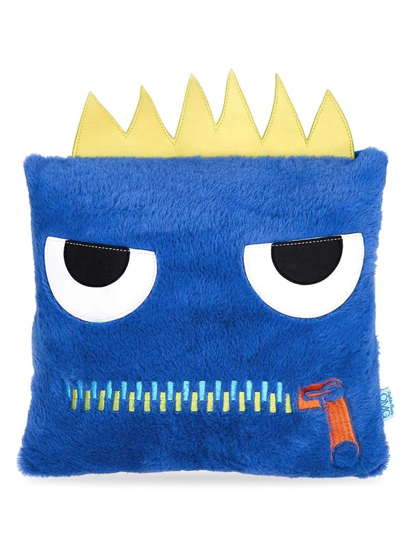 Kid's Monster Faux Fur Pillow