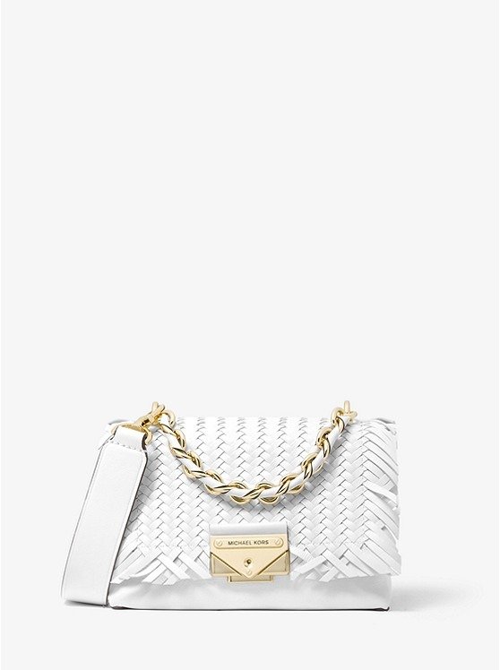 Cece Extra-Small Woven Leather Crossbody Bag