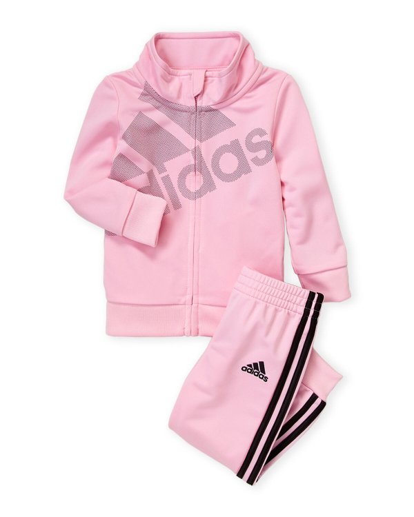(Infant Girls) Two-Piece Pink Track Suit