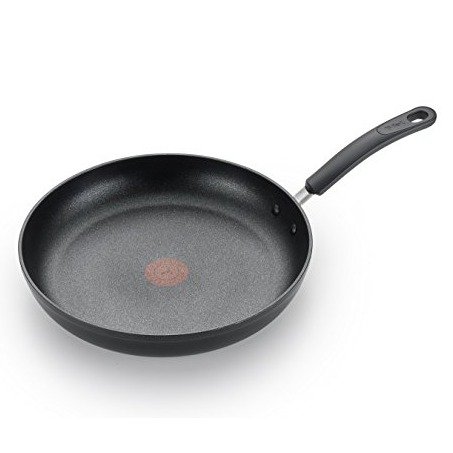 C5610764 Titanium Advanced Nonstick Thermo-Spot Heat Indicator Dishwasher Safe Cookware Fry Pan, 12-Inch, Black