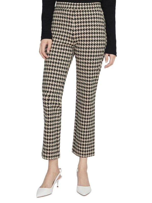 Houndstooth Pull-On Pants