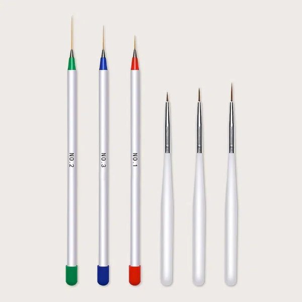 Nail Art Brushes Thin Liner Brush Detail Design Pen Set - Temu