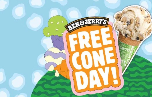 免费甜筒！Ben & Jerry’s 今天请你吃蛋卷冰淇淋啦免费甜筒！Ben & Jerry’s 今天请你吃蛋卷冰淇淋啦