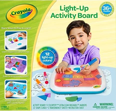 Light Up Activity Board, Educational Toy for Kids, Gift for Ages 3, 4, 5, 6