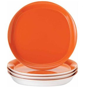 Rachael Ray Round and Square Dinner Plates, Set of 4