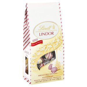 Lindt LINDOR 节日款薄荷白巧克力松露 19.0 oz