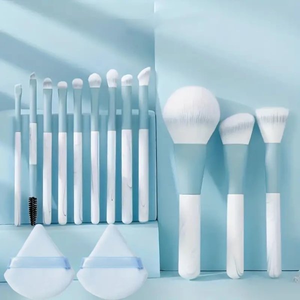 Makeup Brushes Set Professional Soft Synthetic Hair Powder - Temu