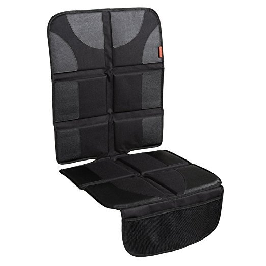 Car Seat Protector with Thickest Padding - Featuring XL Size (Best Coverage Available), Durable, Waterproof 600D Fabric, PVC Leather Reinforced Corners & 2 Large Pockets for Handy Storage