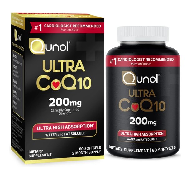 CoQ10 200mg Softgels, Ultra CoQ10 - Ultra High Absorption Coenzyme Q10 Supplements 60 Counts