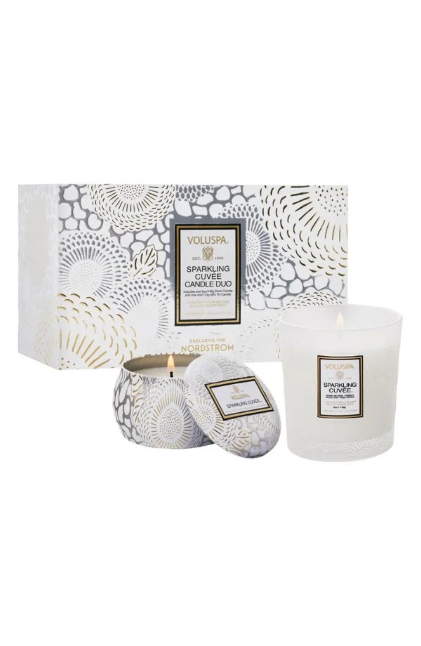 Sparkling Cuvee Candle Duo