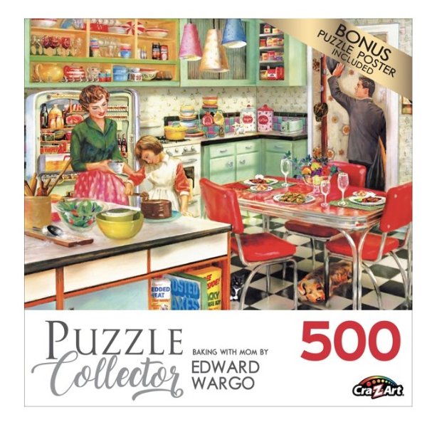 Puzzle Collector 500 Piece Jigsaw Puzzle - Baking with Mom