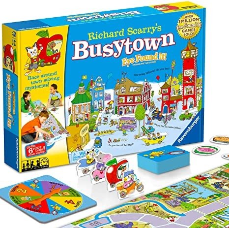 Forge Richard Scarry's Busytown, Eye Found It Toddler Toy and Game for Boys and Girls Age 3 and Up - A Fun Preschool Board Game,Multi-colored