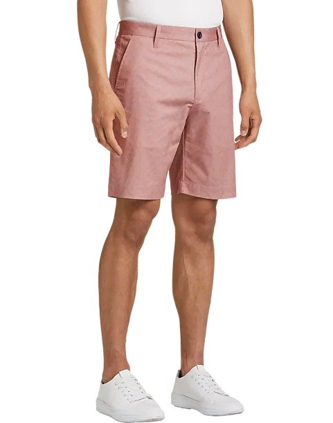 Michael Strahan Modern Fit Shorts, Deep Pink - Men's Sale | Men's Wearhouse