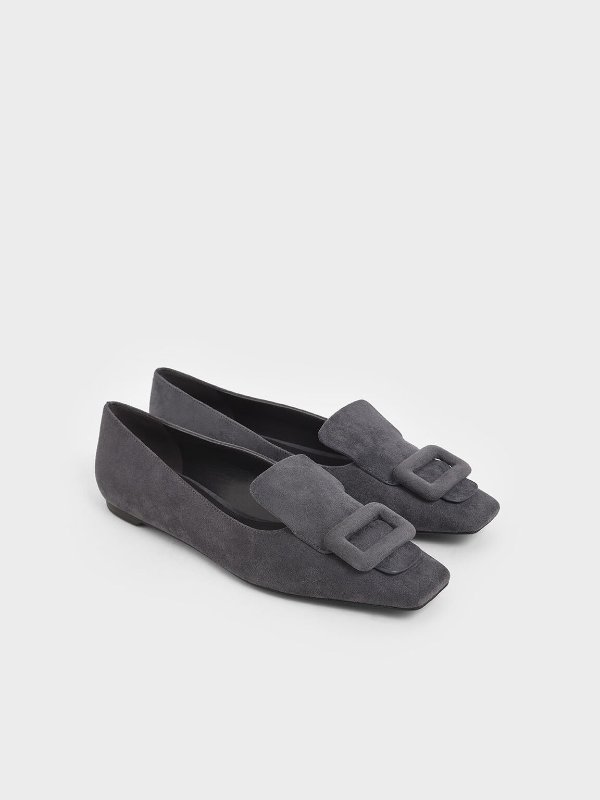 Oversized Buckle Loafers