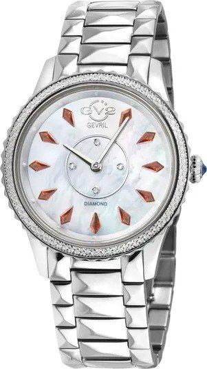Siena Swiss Quartz Diamond Embellished Bracelet Watch - 0.02ct, 38mm