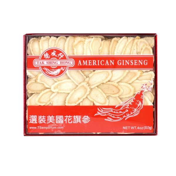 TAK SHING HONG American Ginseng Slice XL-AAA 4oz(113.50g)