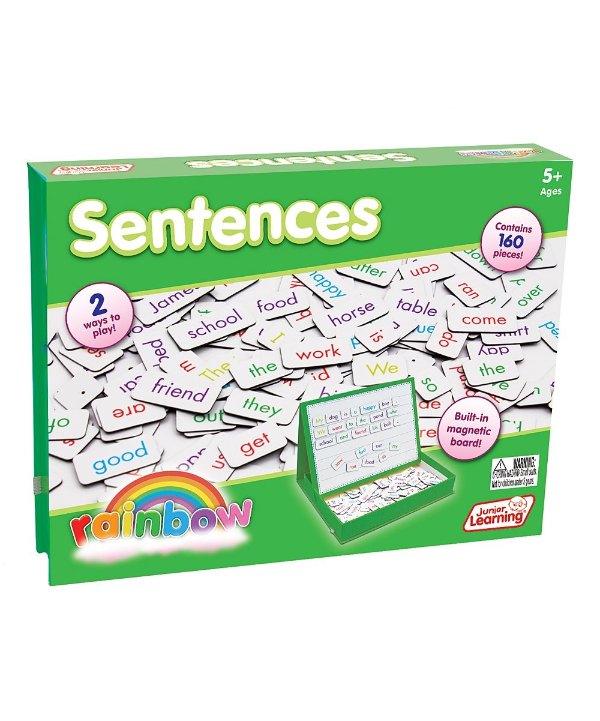 Rainbow Sentences Magnets with Magnetic Board