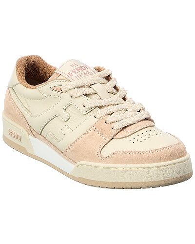 Match Suede & Leather Sneaker / Gilt
