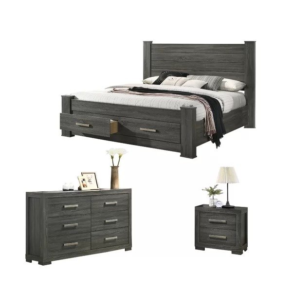 Nartuni 3 Piece Bedroom SetNartuni 3 Piece Bedroom SetRatings & ReviewsQuestions & AnswersShipping & ReturnsMore to Explore