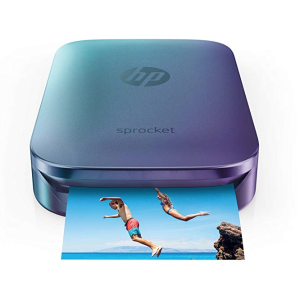 HP Z9L26A Blue Sprocket Portable Photo Printer
