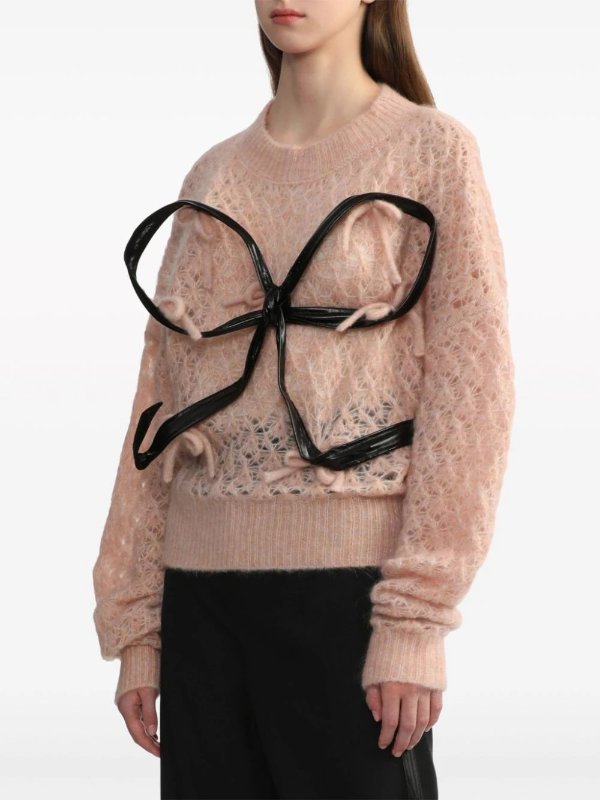 bow-embellished jumper