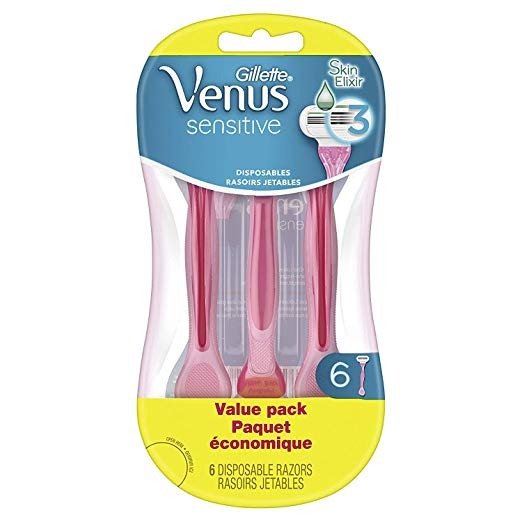 Venus Sensitive Women's Disposable Razors - 6 Pack