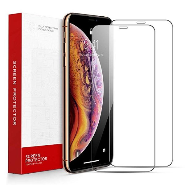 AINOPE Compatible iPhone Xs Max Screen Protector, [2-Pack] iPhone Xs Max Tempered Glass Screen Protector Clear for Apple 6.5 inch (2018), [Case Friendly] [Anti-Fingerprint][No Bubbles] (Transparent)