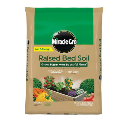 Miracle-Gro Fruit, Flower and Vegetable Organic Raised Bed Soil