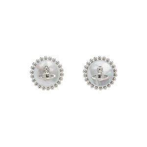 Vivienne WestwoodSilver & White Neyla 珍珠耳钉