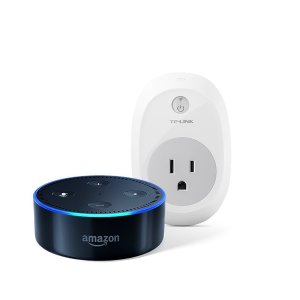 黑五价再现：Amazon Echo Dot Alexa语音助手蓝牙音箱 2代 + TP-Link智能插座