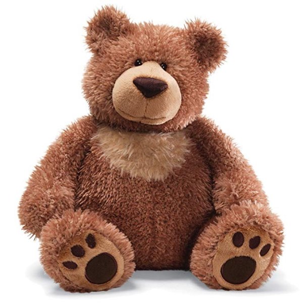 Slumbers Teddy Bear Stuffed Animal Plush, Brown, 17"