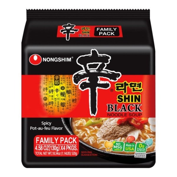 NONGSHIM Shin Ramyun Black 4packs 520g